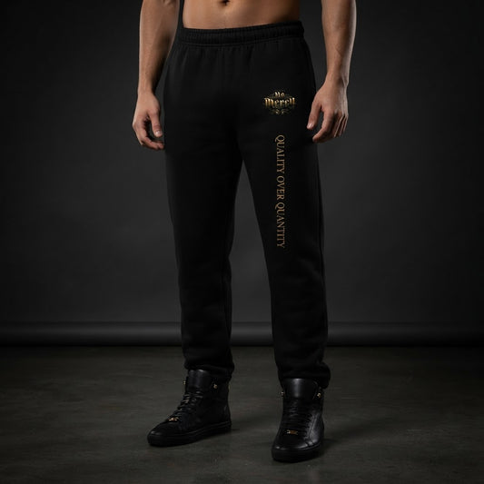 NO MERCY Heavyweight Pants — luxury studio mockup