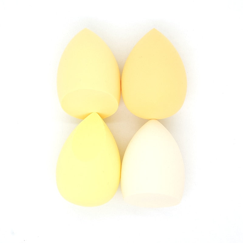 4Pc/Bag Makeup Sponge Powder Puff Dry and Wet Combined Beauty Cosmetic Ball Foundation Powder Puff Bevel Cut Make Up Sponge Tool