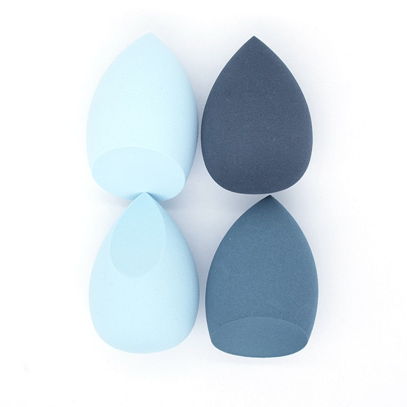 4Pc/Bag Makeup Sponge Powder Puff Dry and Wet Combined Beauty Cosmetic Ball Foundation Powder Puff Bevel Cut Make Up Sponge Tool