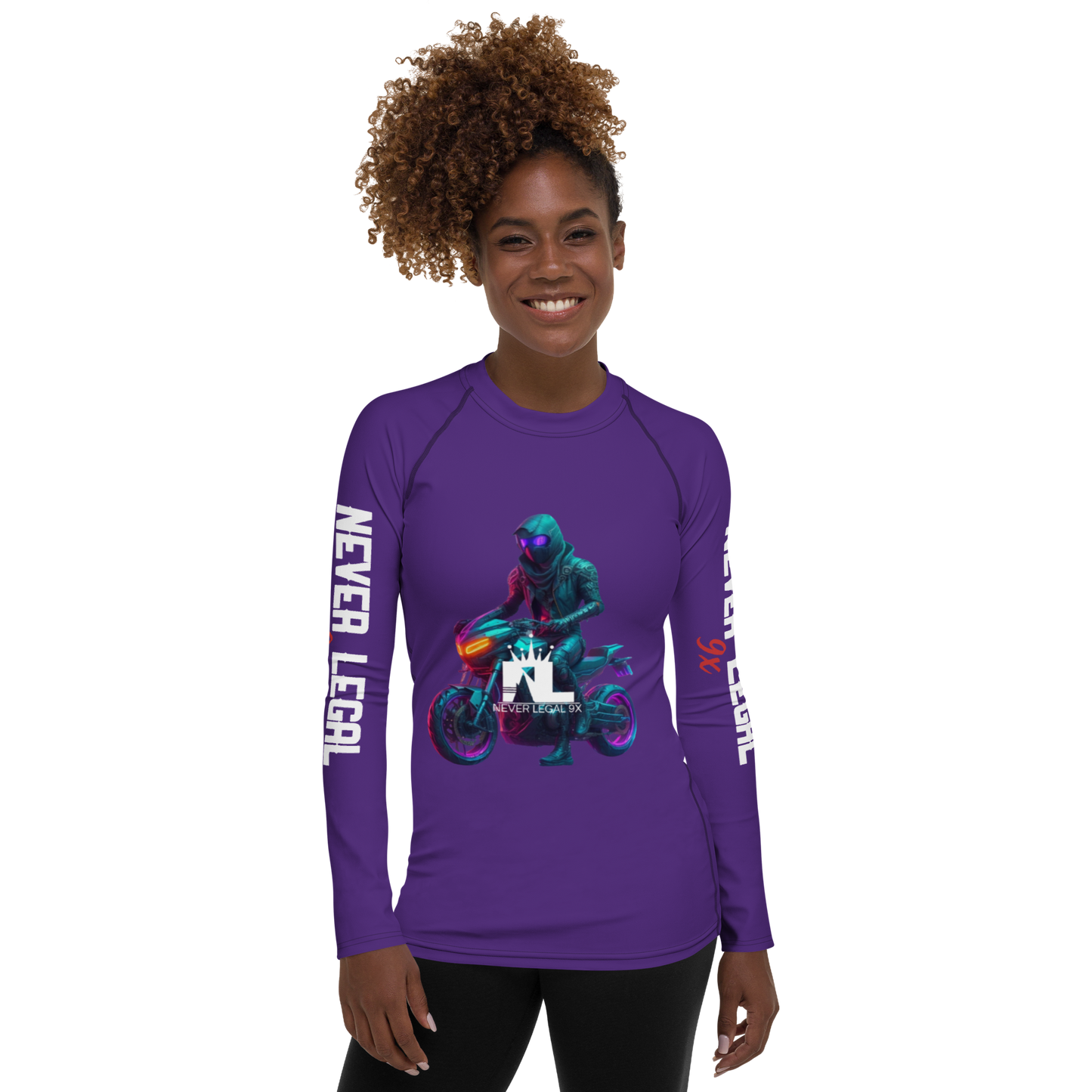 NEVER LEGAL 9X Women's Rash Guard