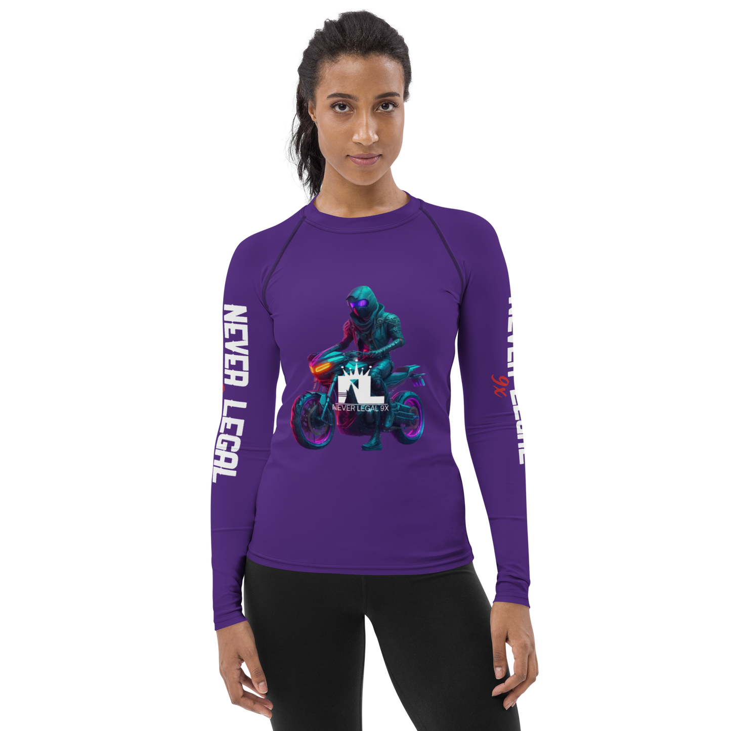 NEVER LEGAL 9X Women's Rash Guard