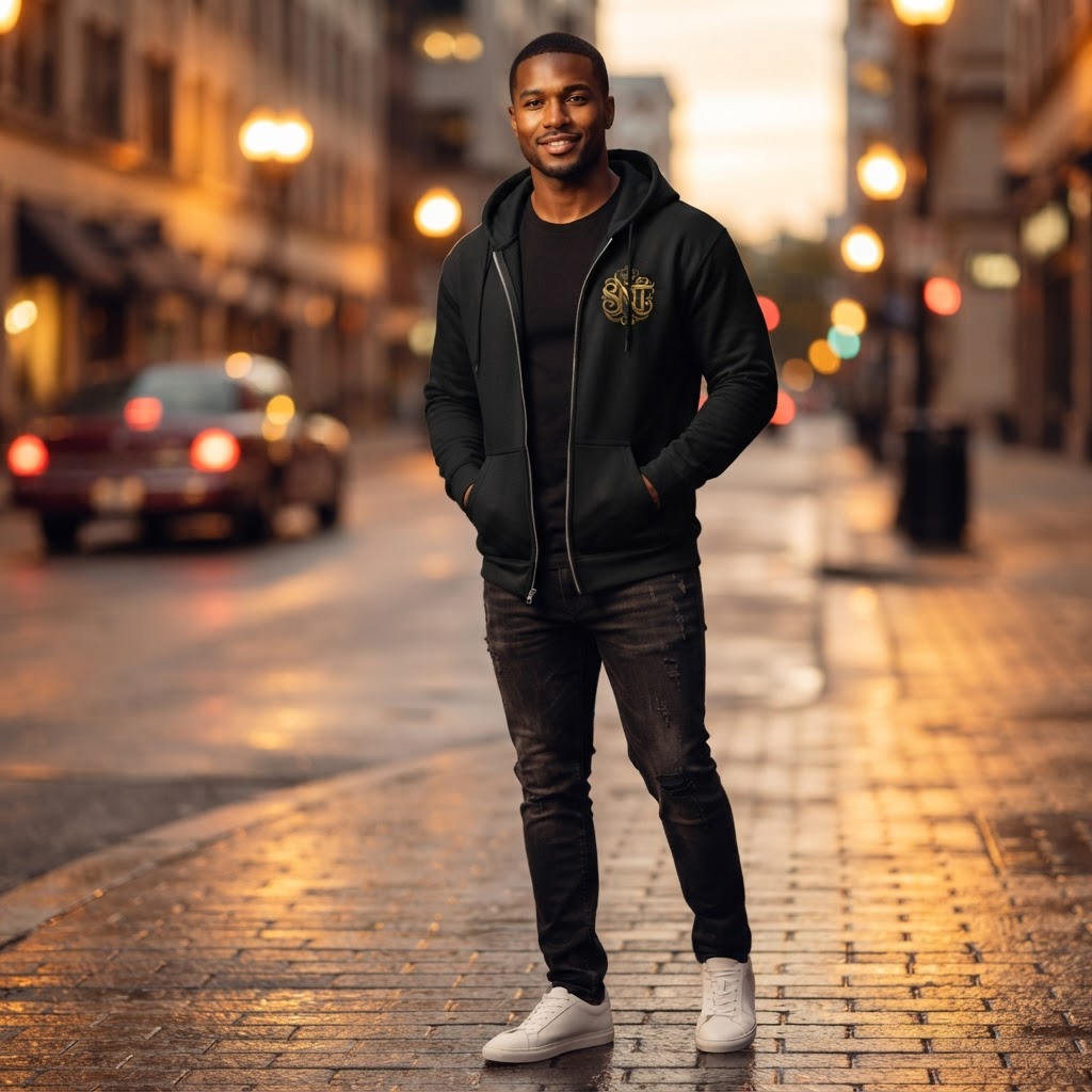 S-N-T Heavyweight Full-Zip Hoodie