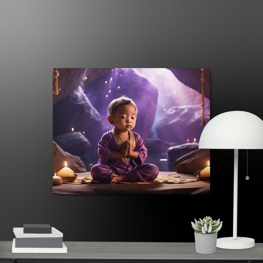 Baby Buddha Metal prints