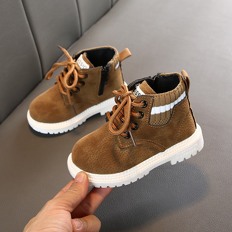 2023 New Winter Style Children's Boots Girls Boys Plush Boots Casual Warm Ankle Shoes Kids Fashion Sneakers Baby Snow Boots