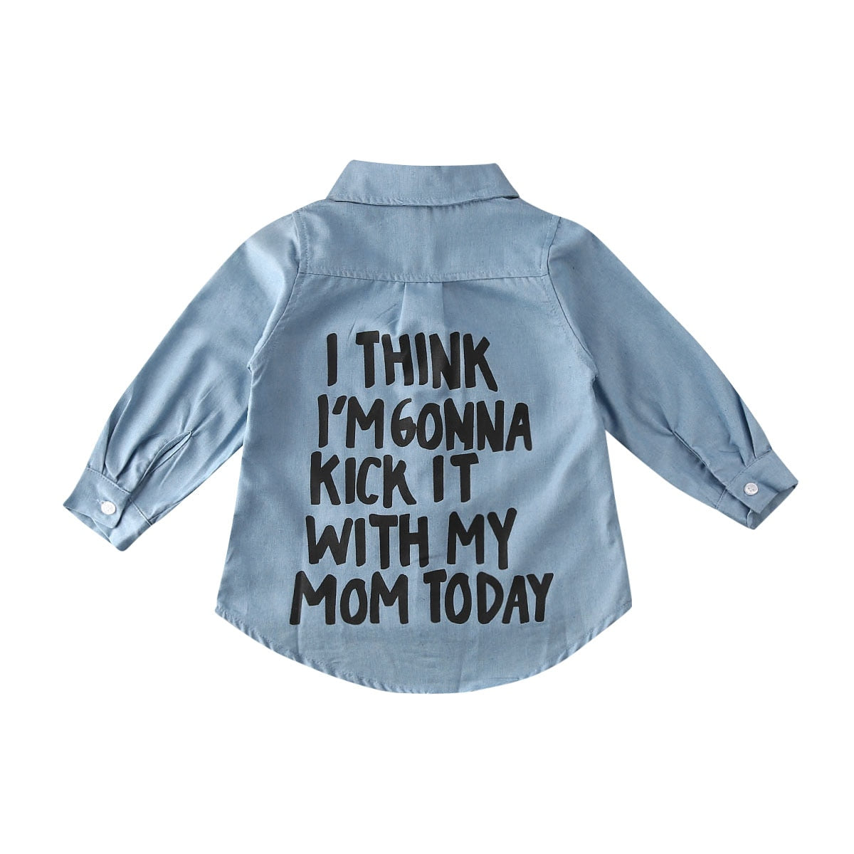 Citgeett Spring 2-7Years Toddler Kids Baby Girl Winter Clothes Denim Tops T-Shirt Warm Coat Letters Autumn Shirt