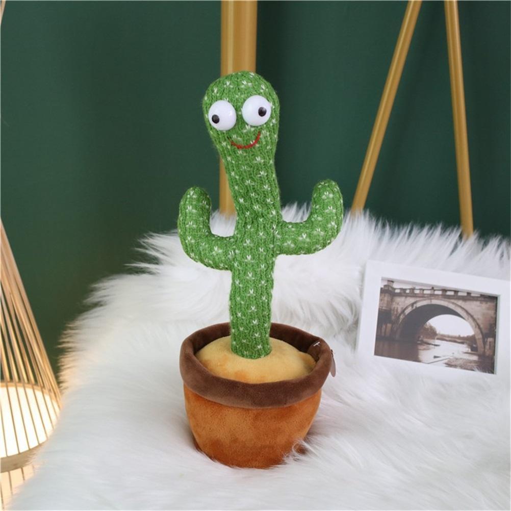 120 Songs Dancing cactus Tulip Dancer Toy Speaker Repeat Say Talk talking Baby Stuffed Plush plushie Toy children&#39;s toy for girl