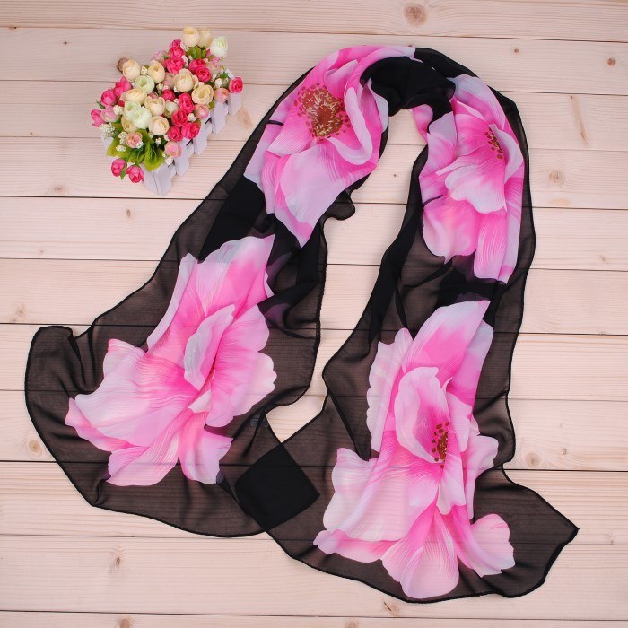 Chiffon  scarf female summer autumn all-match scarf long design air conditioning cape silk scarves shawl