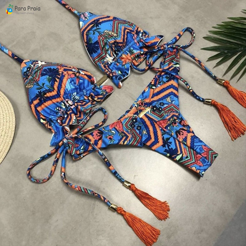 Micro Bikini Mini Halter Bathing Suit Brazilian Swimsuit Thong Bikini Set Push Up Biquini 2023