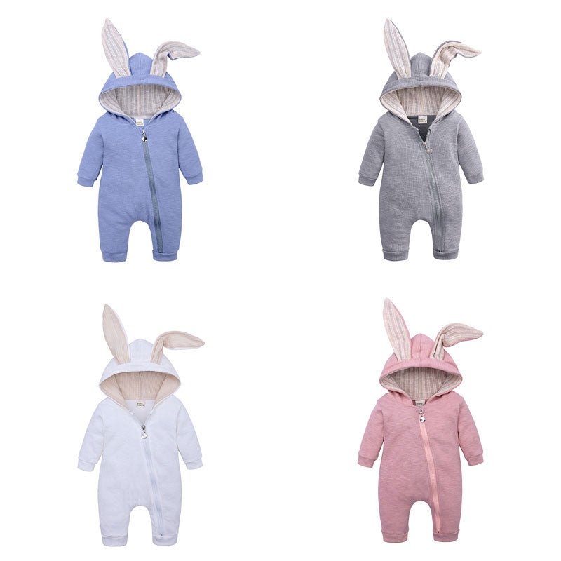 Cartoon Baby Clothes Boys Romper Spring Autumn Baby Girl Clothes Cotton Newborn Rompers Long Sleeve Hoodie Toddler Costume