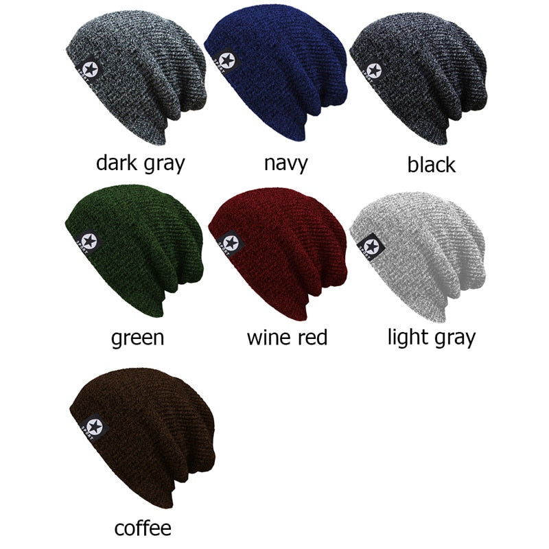 Brand Skullies Beanies Women Winter Hats For Men Knitted Hat Men Famale Beany Gorro Warm Bonnet Touca Male Winter Beanie Hat Cap