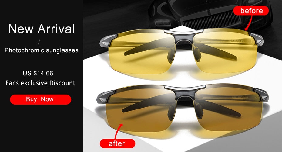 2022 Aluminum Magnesium Men Sunglasses Polarized Sports Driving Night Vision Goggles Sunglass Fishing UV400 Rimless Sun Glasses