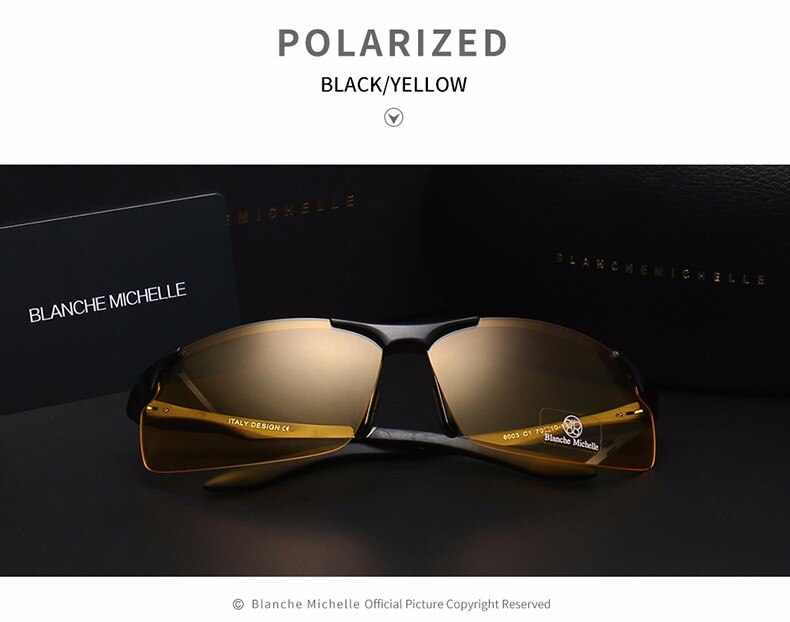 2022 Aluminum Magnesium Men Sunglasses Polarized Sports Driving Night Vision Goggles Sunglass Fishing UV400 Rimless Sun Glasses