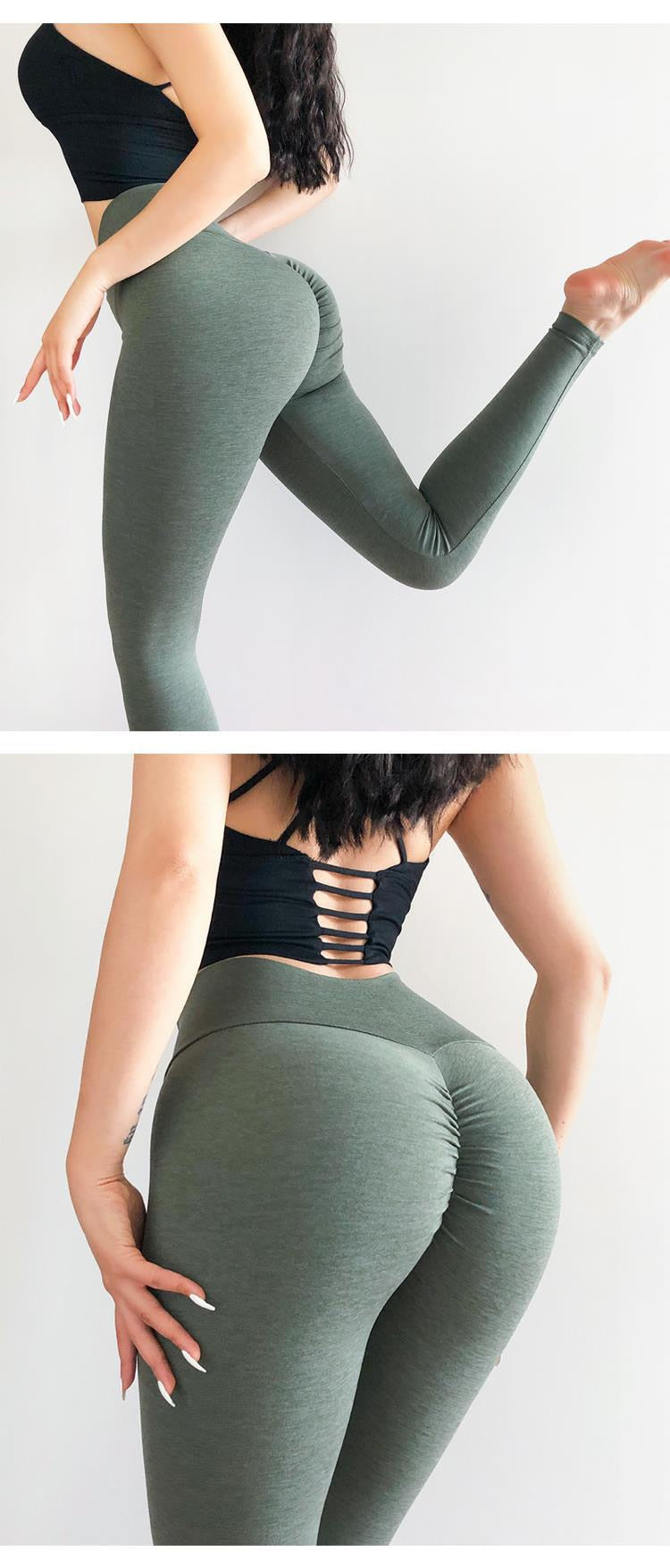 Sexy Women Leggings Seamless Yoga Pants Tights High Waist Cross Fitness Workout Sports Wear Push Up Legging Running Gym Clothing