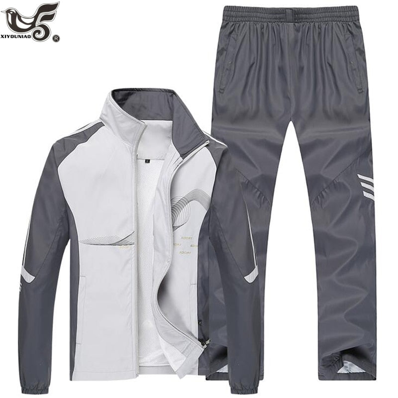 Brand Tracksuit Men Two Piece Clothing Sets Casual Jacket+Pant outwear sportsuit Spring Autumn Sportswear Sweatsuits Man clothes