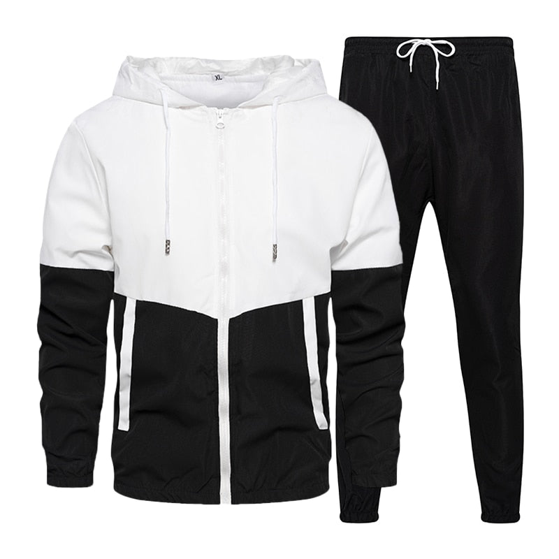 Men's Sets Two Piece Set Tracksuit Casual Zipper Jacket + Pants Harajuku Sport Suit Spring and Autumn 2 Piece Hoodies Sportswear