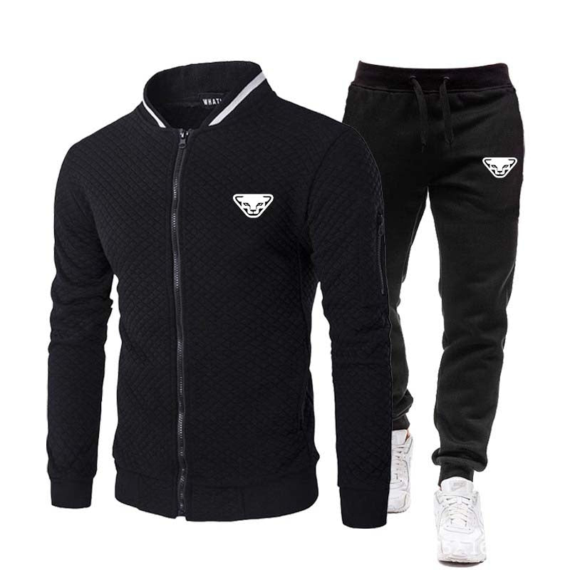 2023 brand spring and autumn DYNRFIT fashion zipper sweater casual sportswear men's suit + pants suit