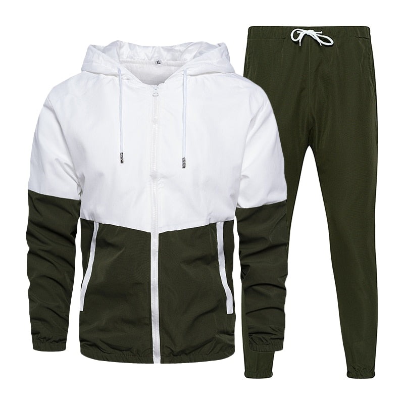 Men's Sets Two Piece Set Tracksuit Casual Zipper Jacket + Pants Harajuku Sport Suit Spring and Autumn 2 Piece Hoodies Sportswear