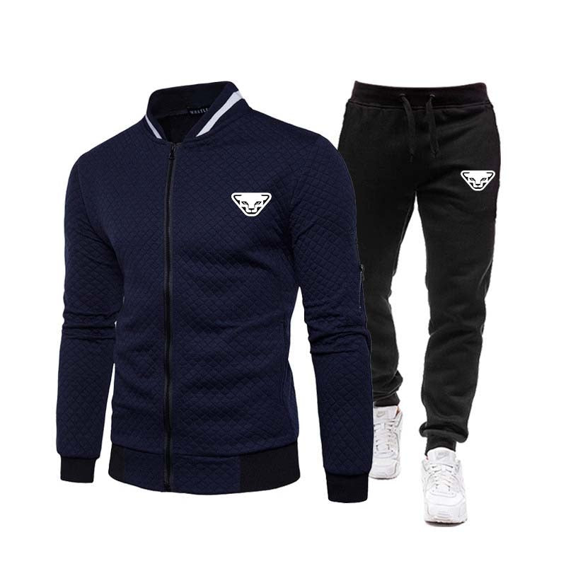 2023 brand spring and autumn DYNRFIT fashion zipper sweater casual sportswear men's suit + pants suit