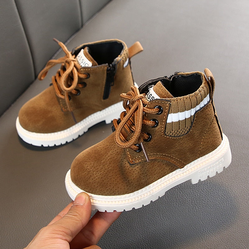 2023 New Winter Style Children's Boots Girls Boys Plush Boots Casual Warm Ankle Shoes Kids Fashion Sneakers Baby Snow Boots