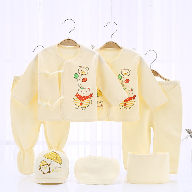 Newborn Clothing Suits Baby toddler Cotton Set for Girls Boys pink blue yellow