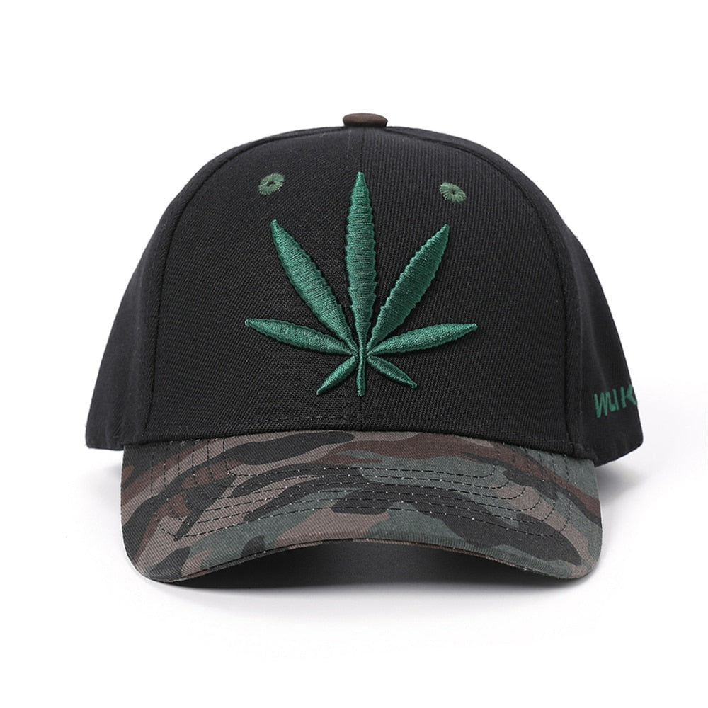 TOHUIYAN Leaf Embroidered Baseball Caps Women Gorras Para Mujer Snapback Hat