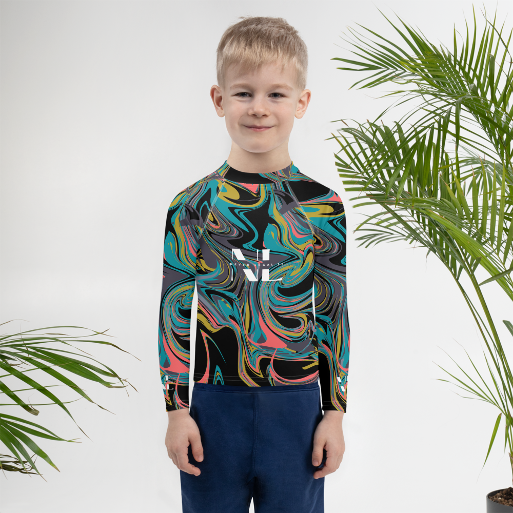 NEVER LEGAL 9X-Kids Rash Guard