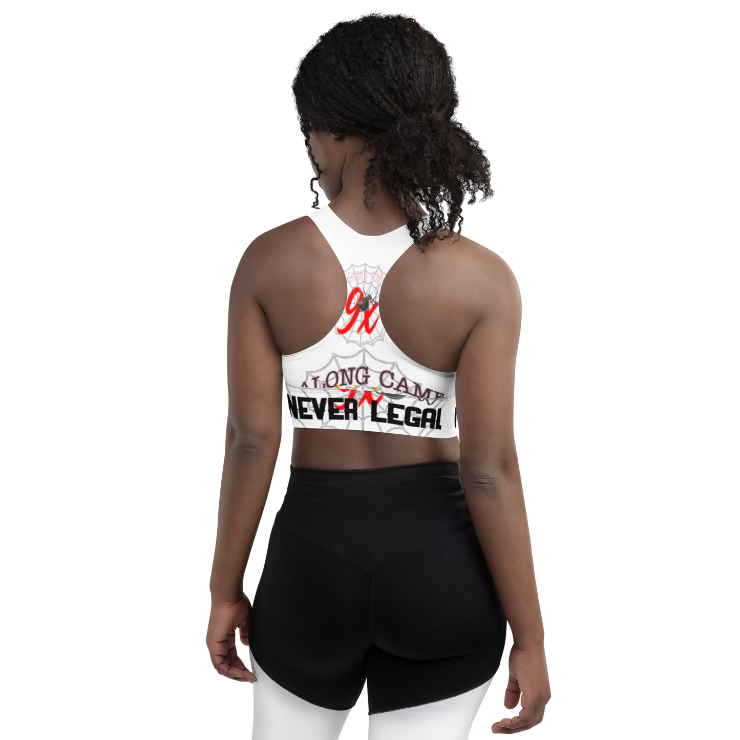 NEVER LEGAL 9X-Longline sports bra