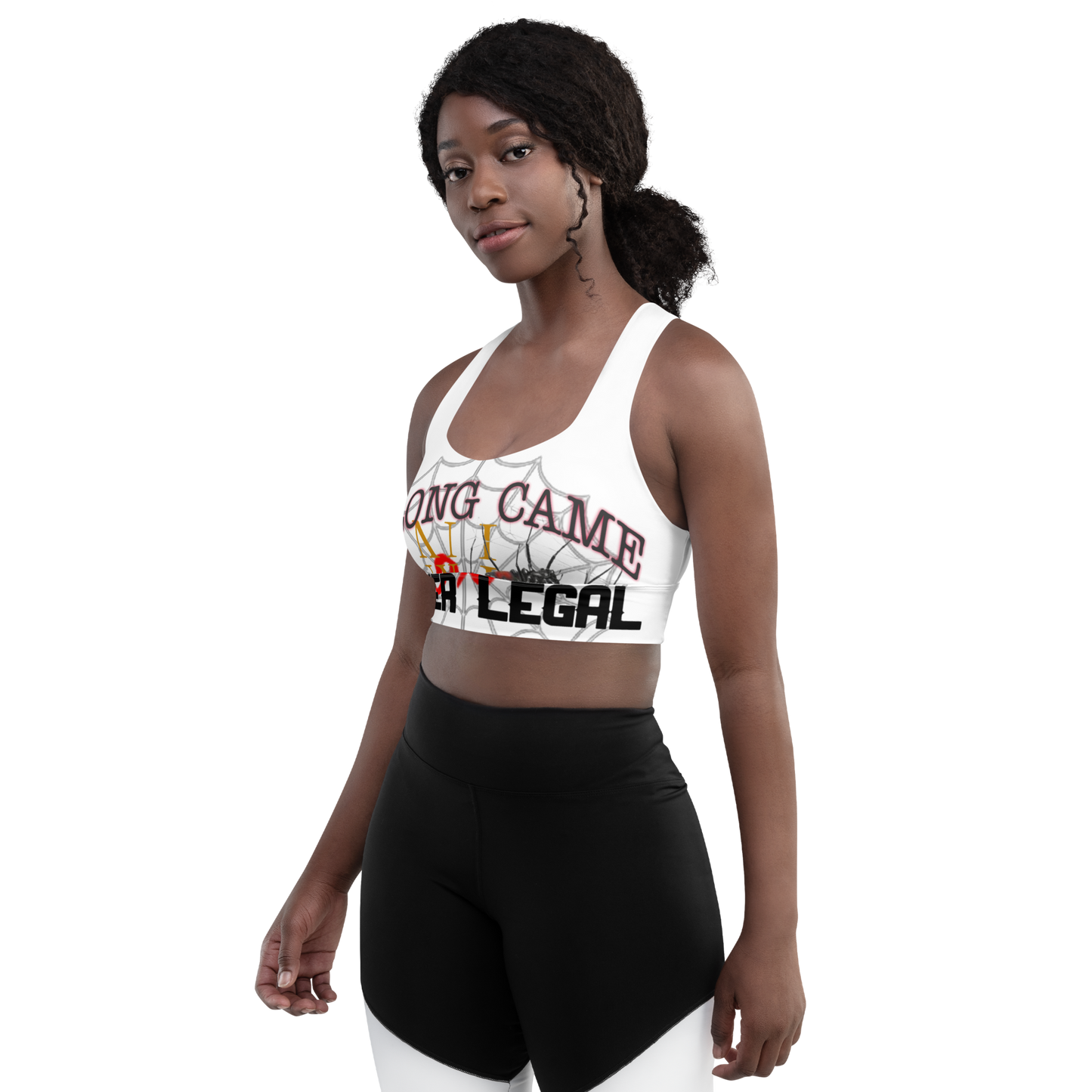 NEVER LEGAL 9X-Longline sports bra