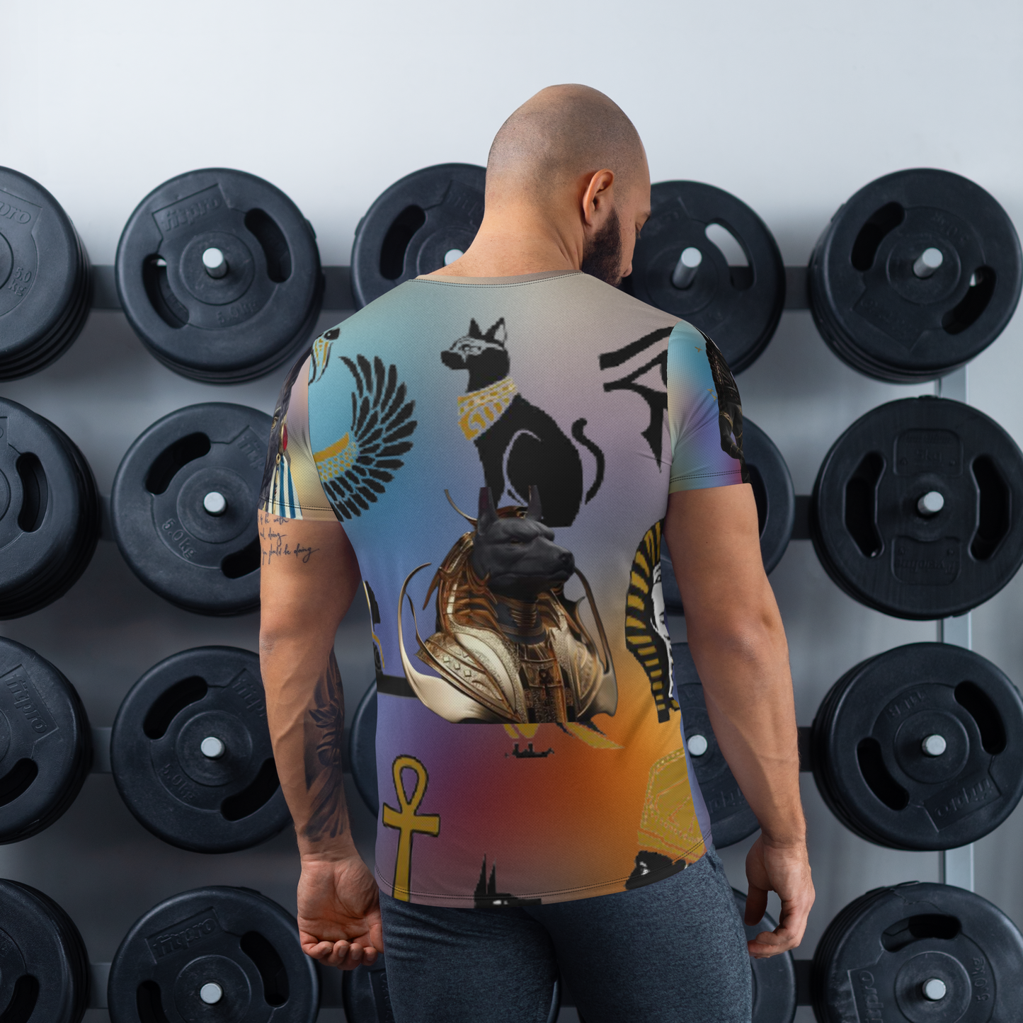 Anubis-All-Over Print Men's Athletic T-shirt