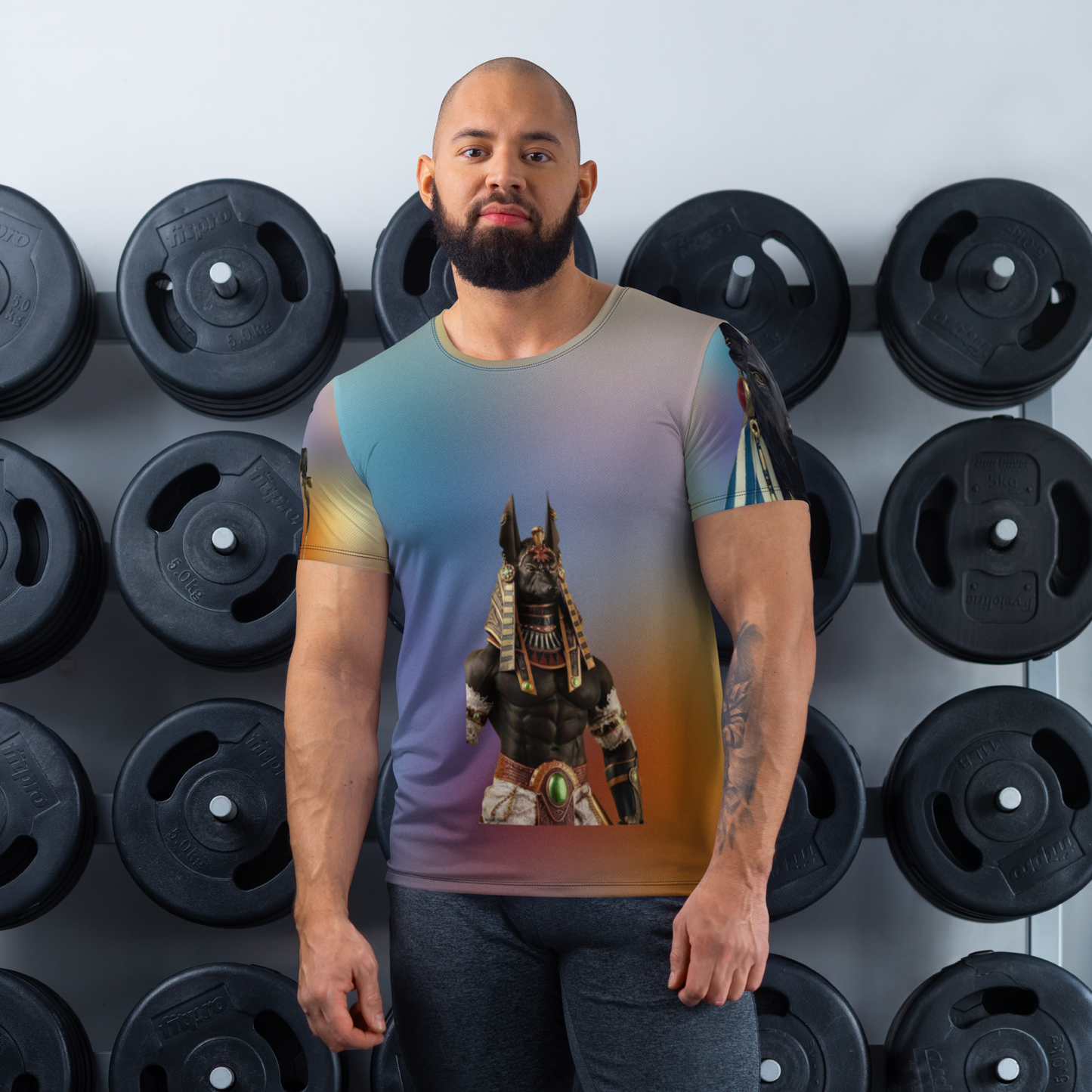 Anubis-All-Over Print Men's Athletic T-shirt