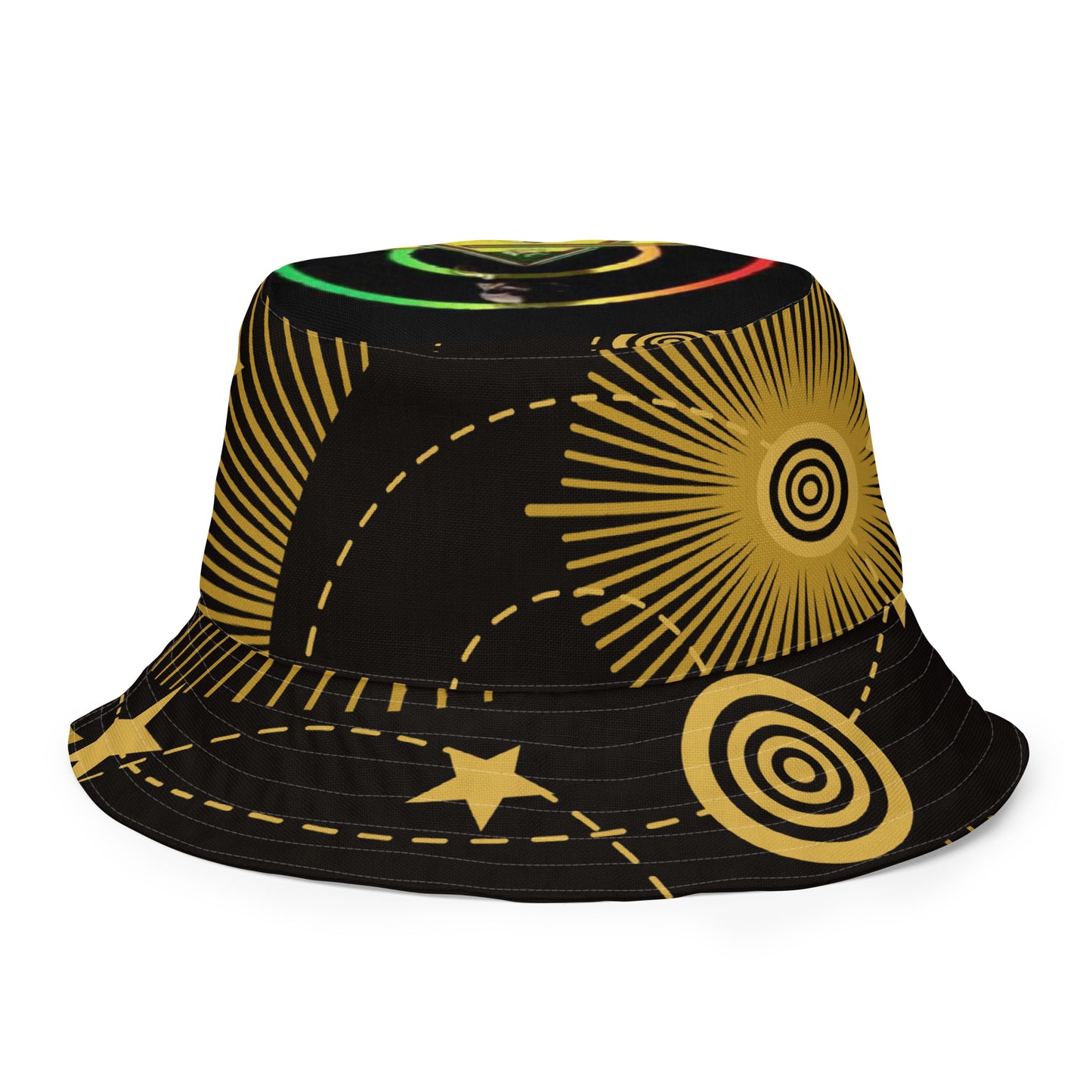 Rasta Reversible bucket hat