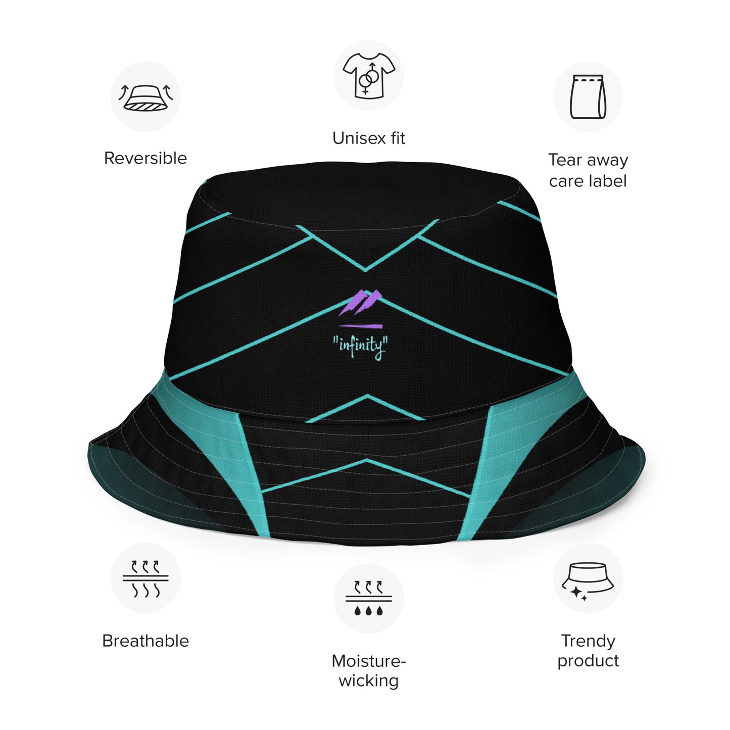 "Infinity" Reversible bucket hat