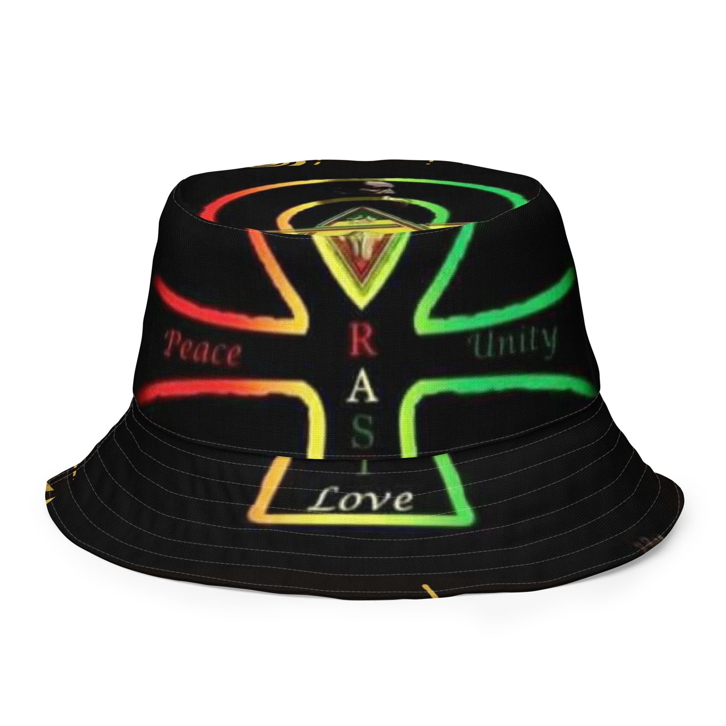 Rasta Reversible bucket hat