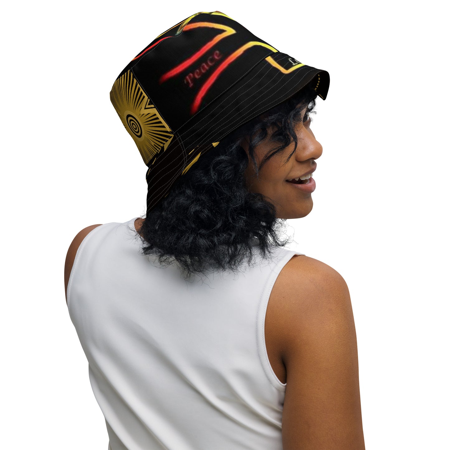 Rasta Reversible bucket hat