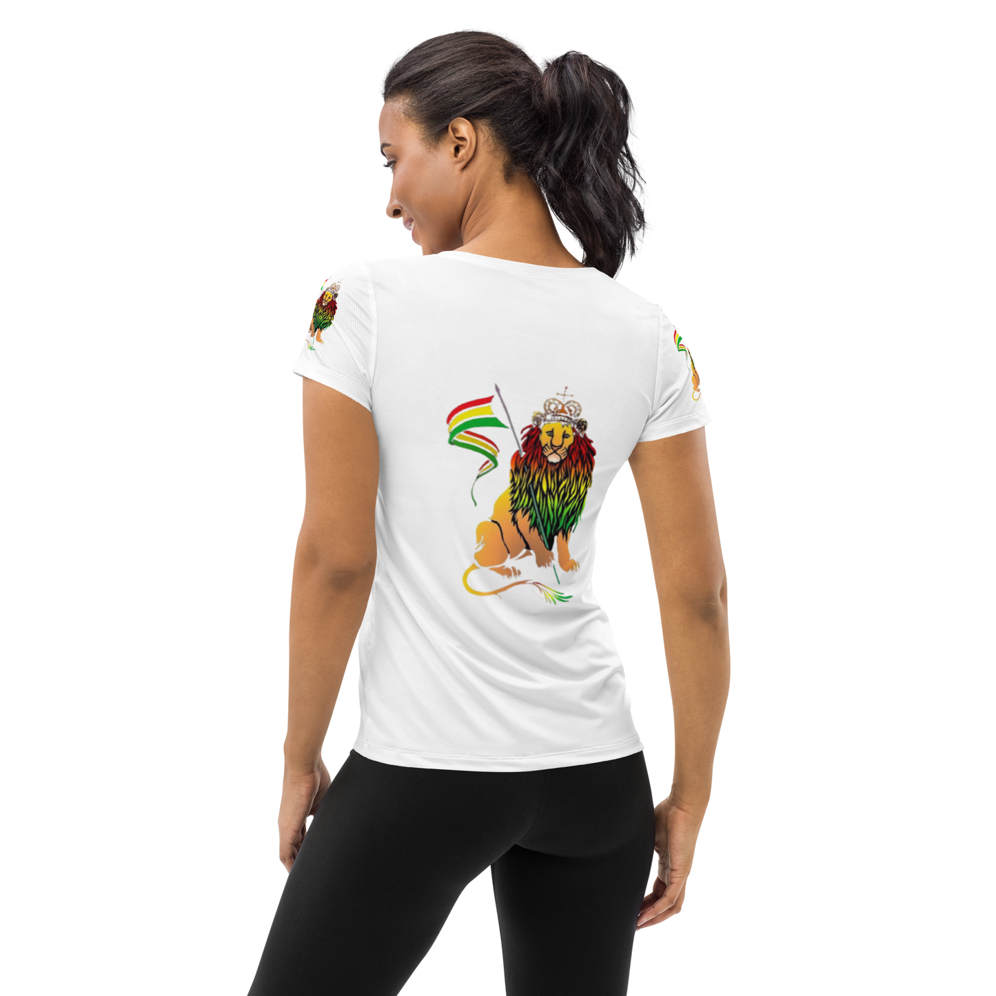 Lion Of Judah-All-Over Print Women's Athletic T-shirt