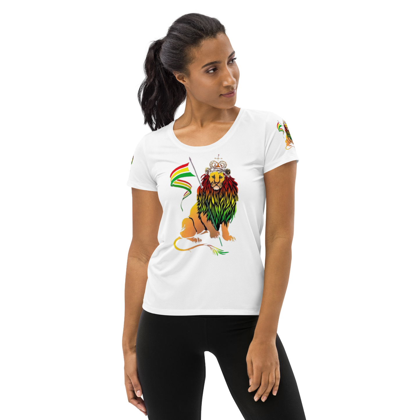 Lion Of Judah-All-Over Print Women's Athletic T-shirt