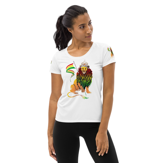 Lion Of Judah-All-Over Print Women's Athletic T-shirt