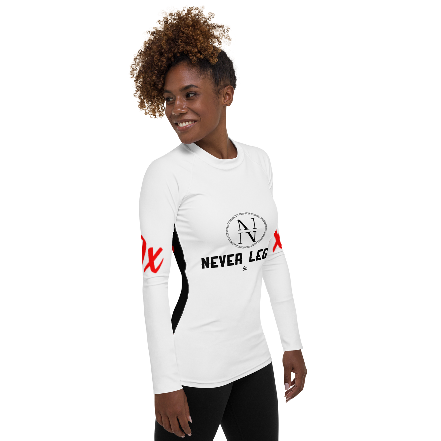 NEVER LEGAL 9X-Women's Rash Guard