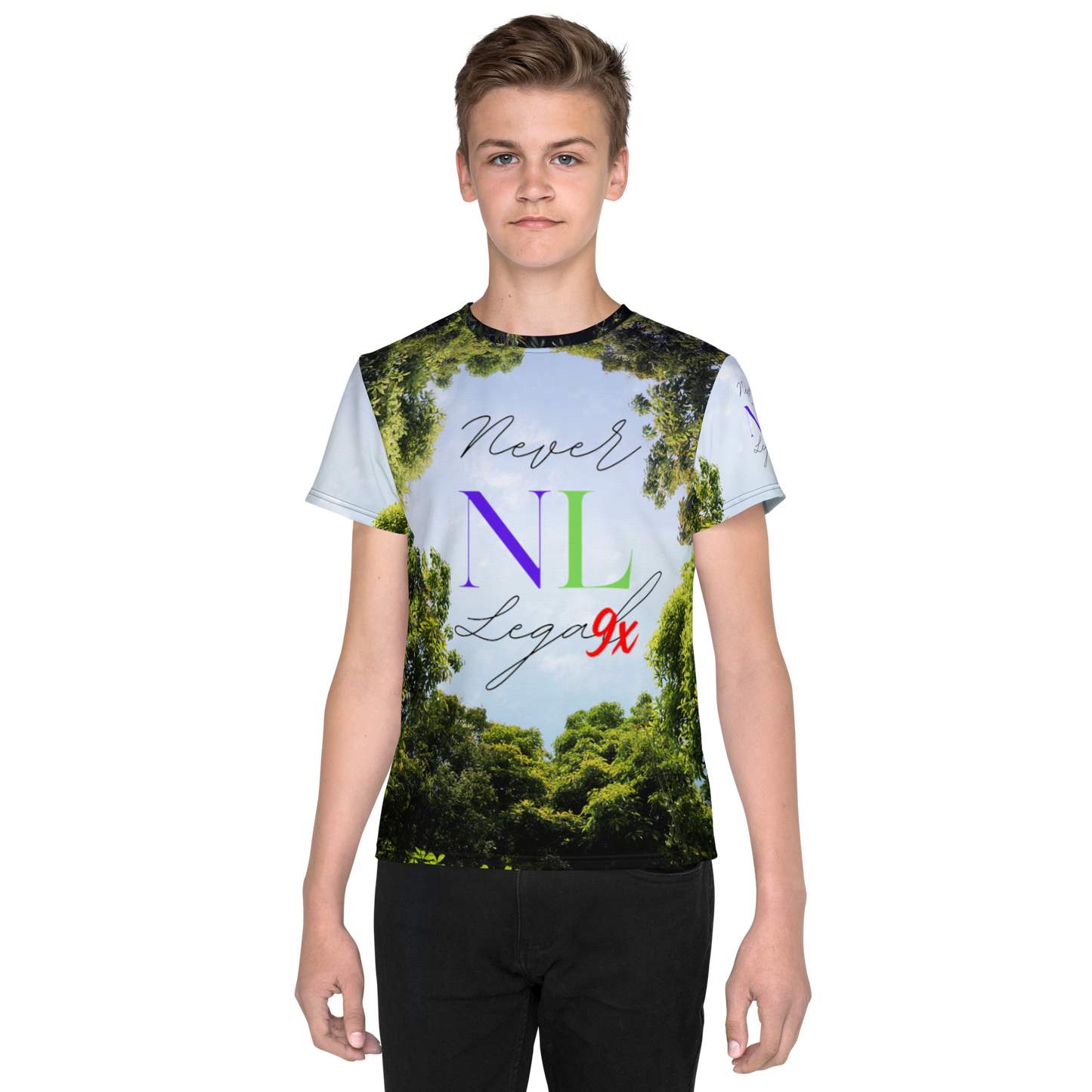 NEVER LEGAL 9X-Youth crew neck t-shirt