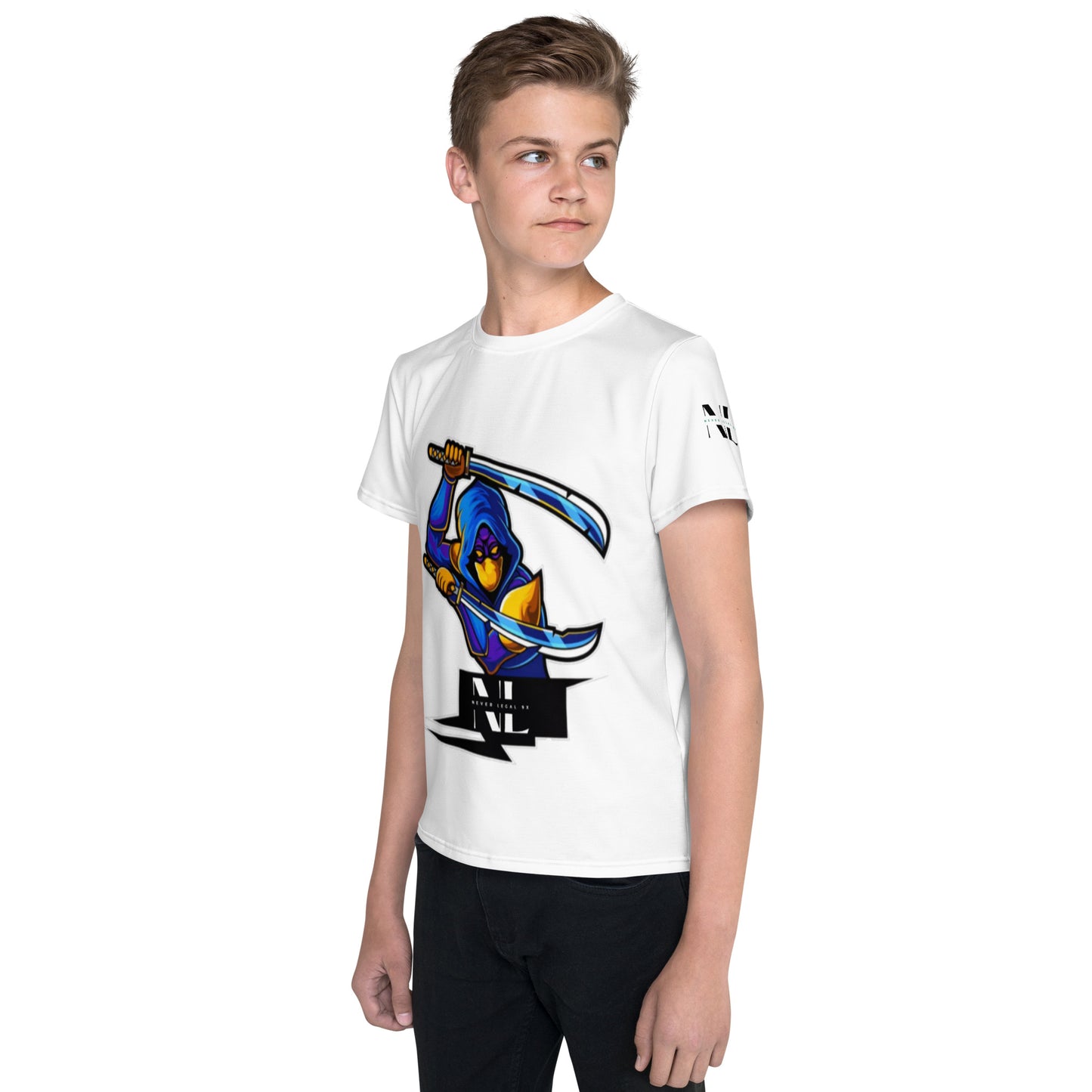 NEVER LEGAL 9X-Youth crew neck t-shirt