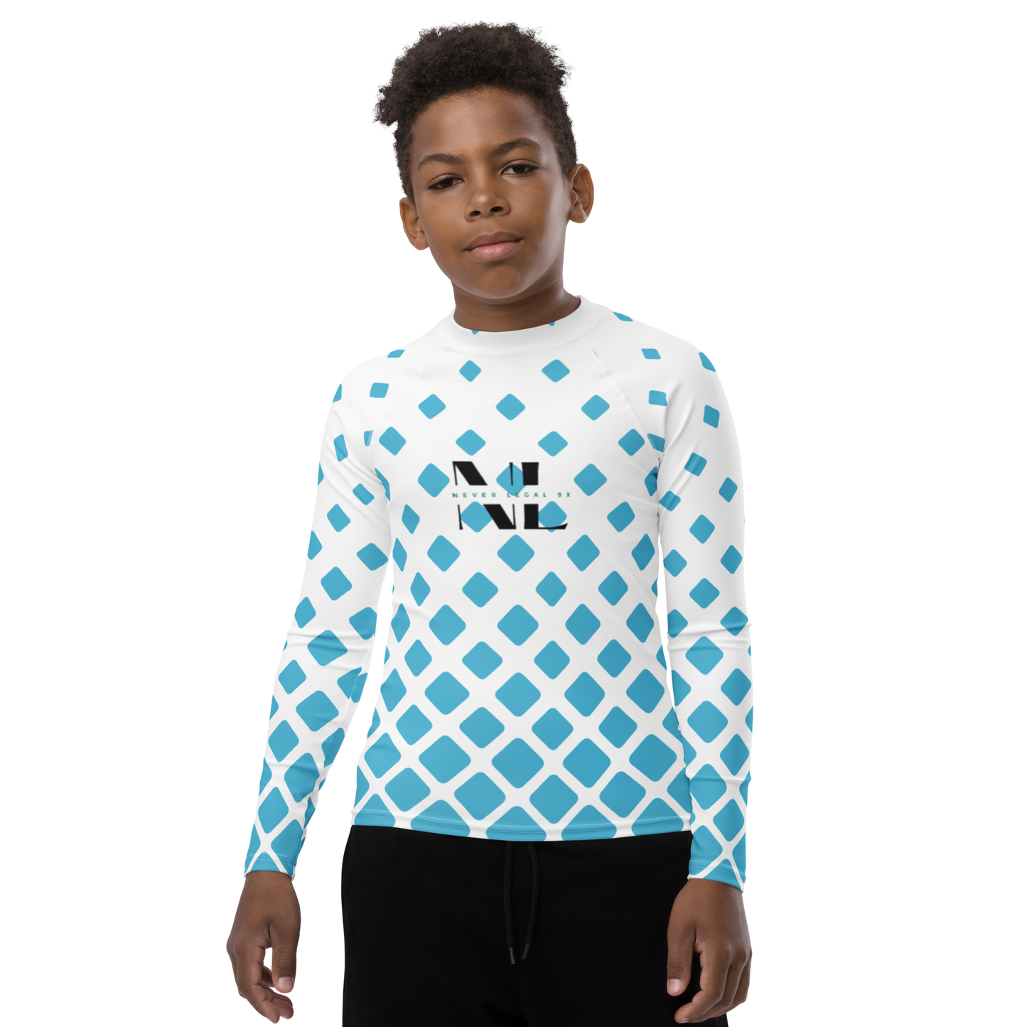 NEVER LEGAL 9X-Youth Rash Guard