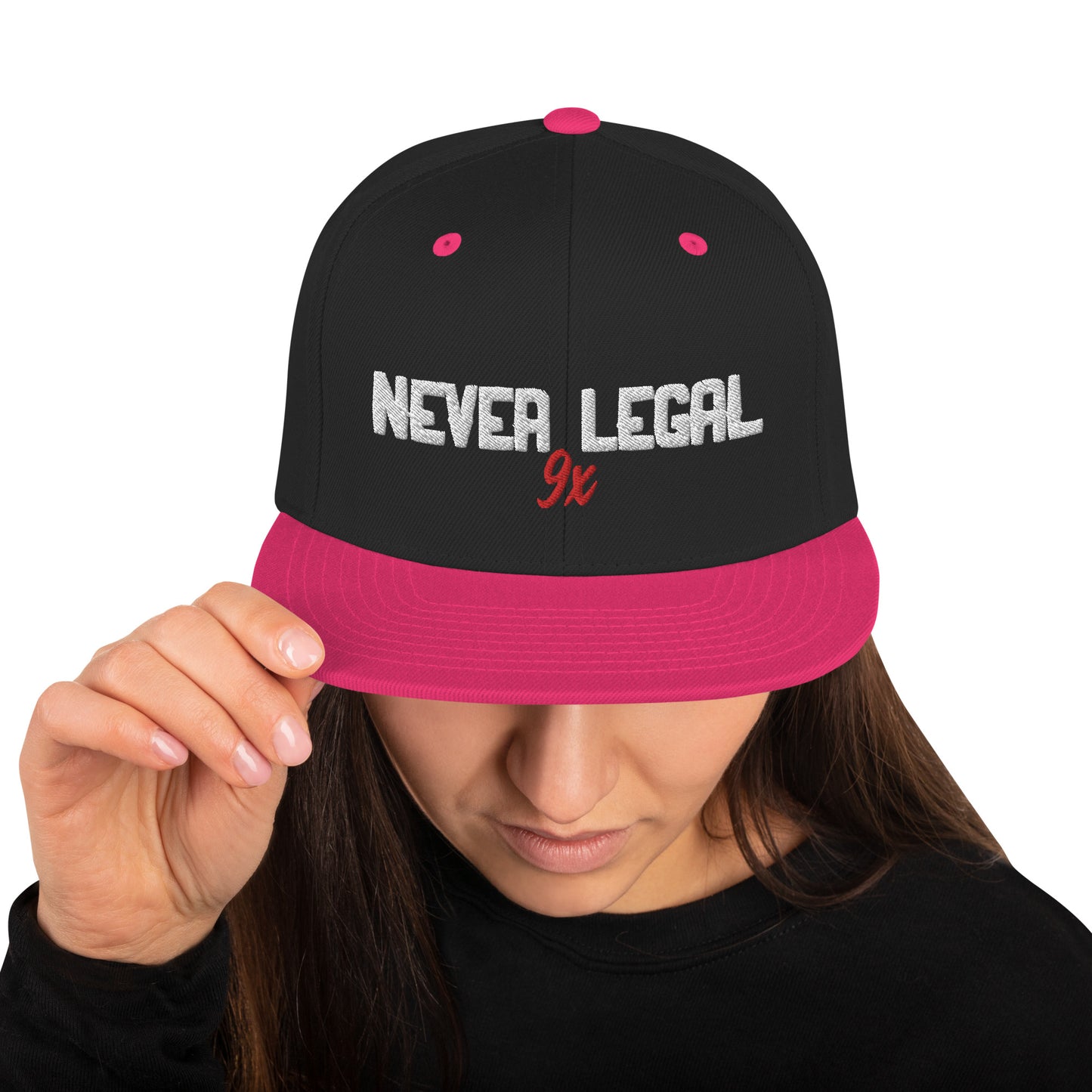 NEVER LEGAL 9X Snapback Hat