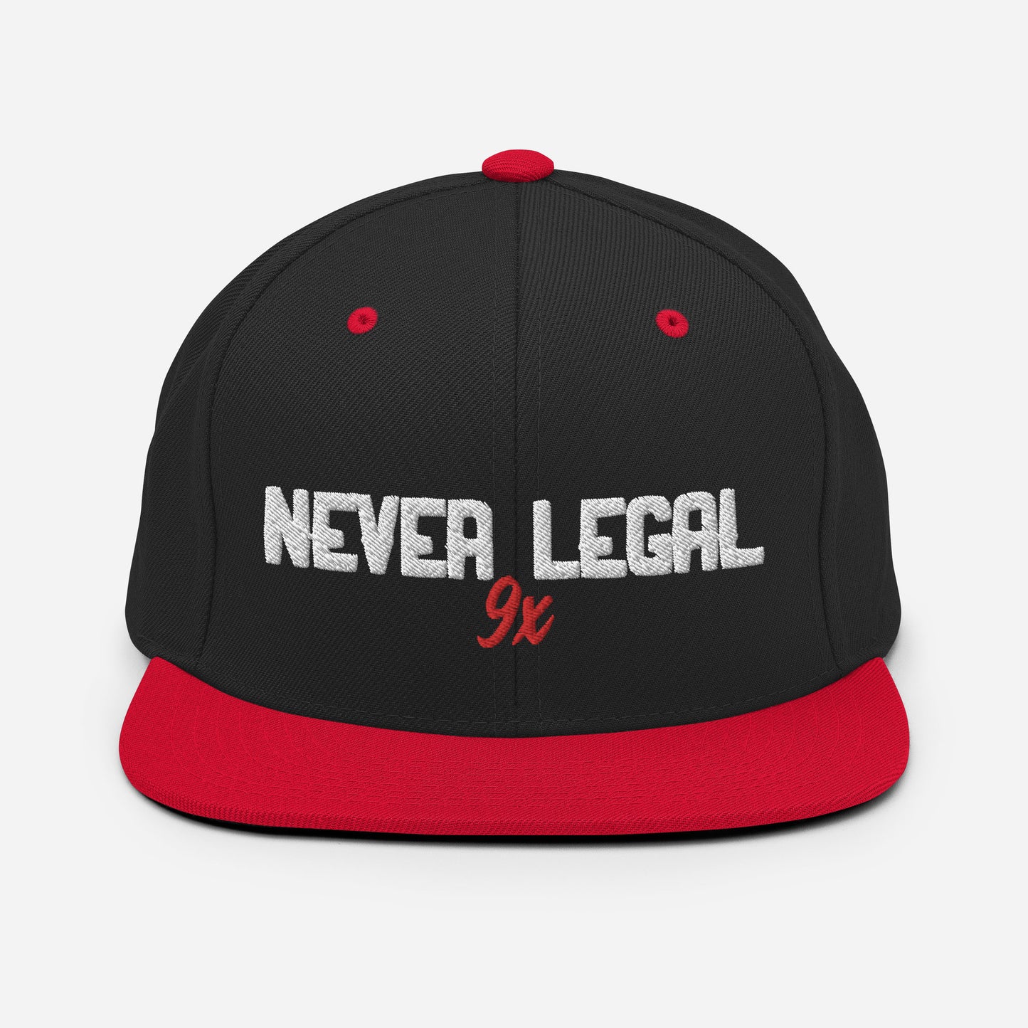 NEVER LEGAL 9X Snapback Hat