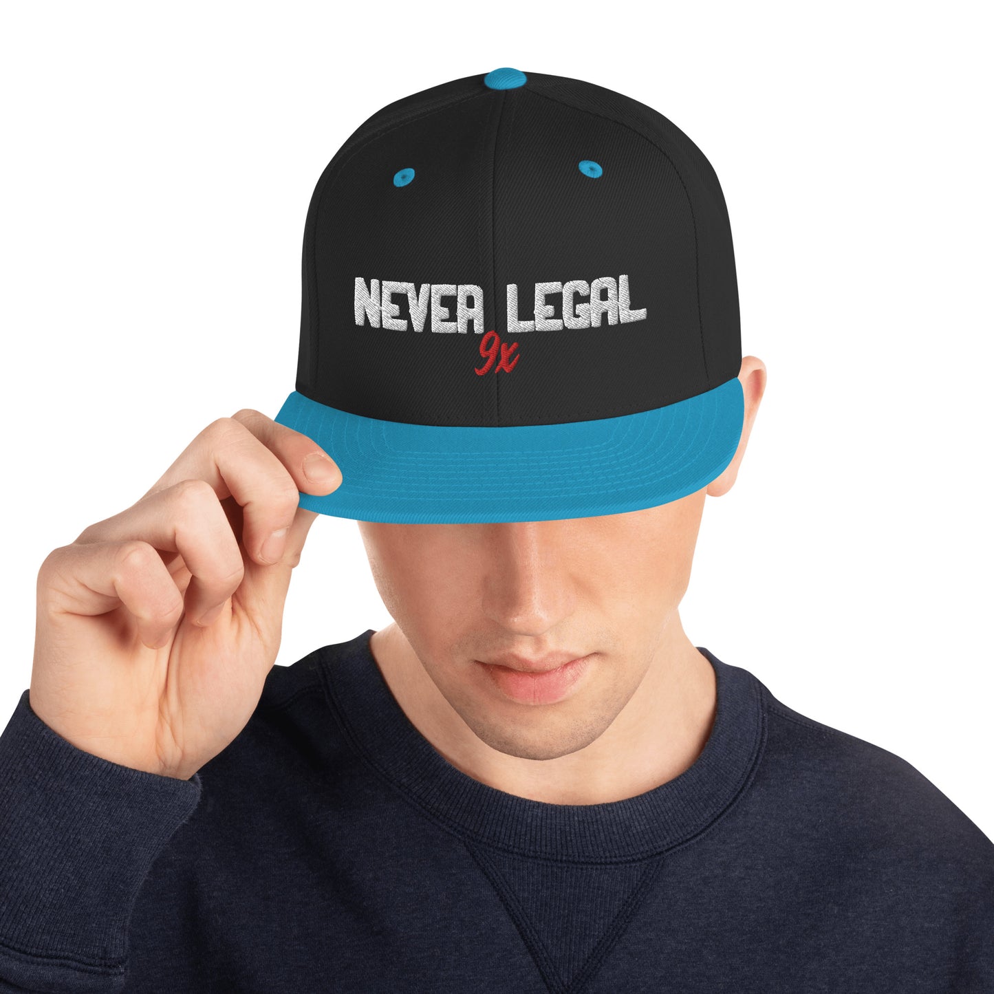 NEVER LEGAL 9X Snapback Hat