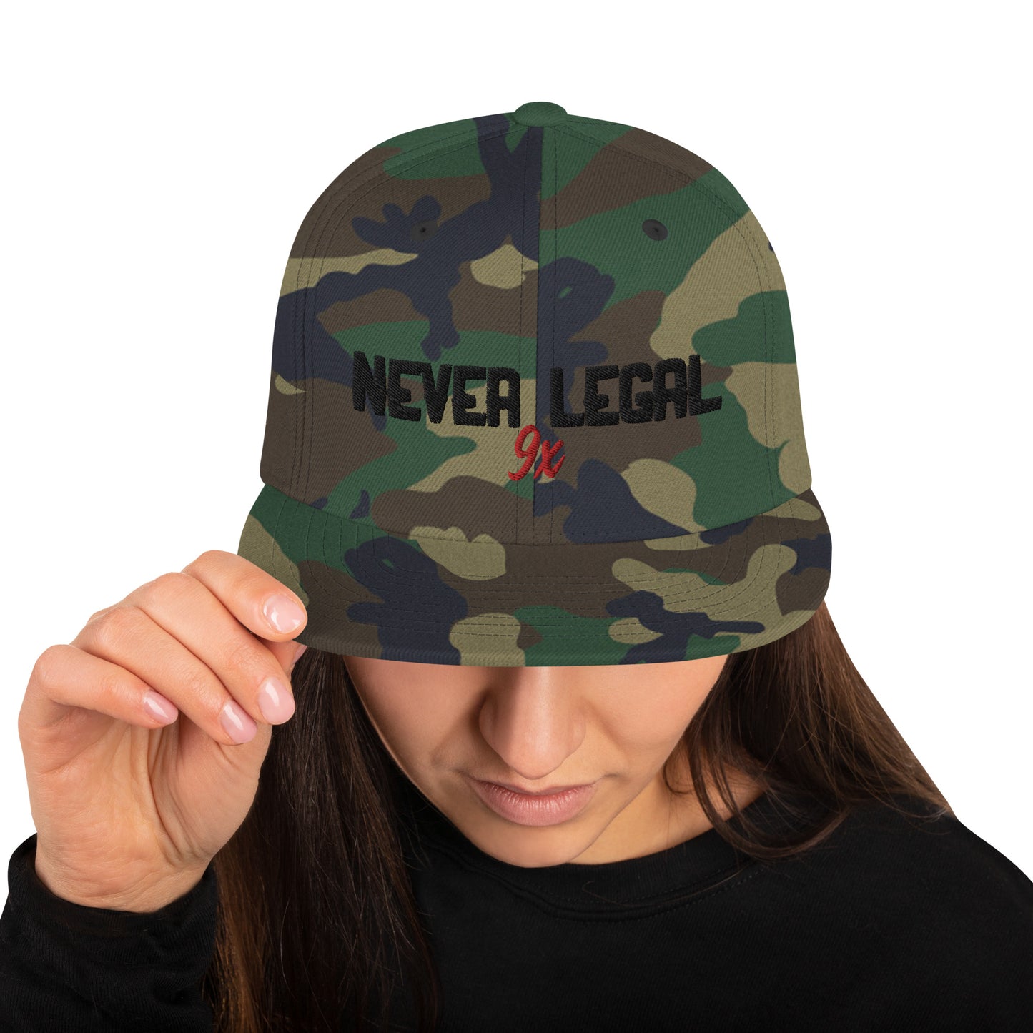 NEVER LEGAL 9X Snapback Hat