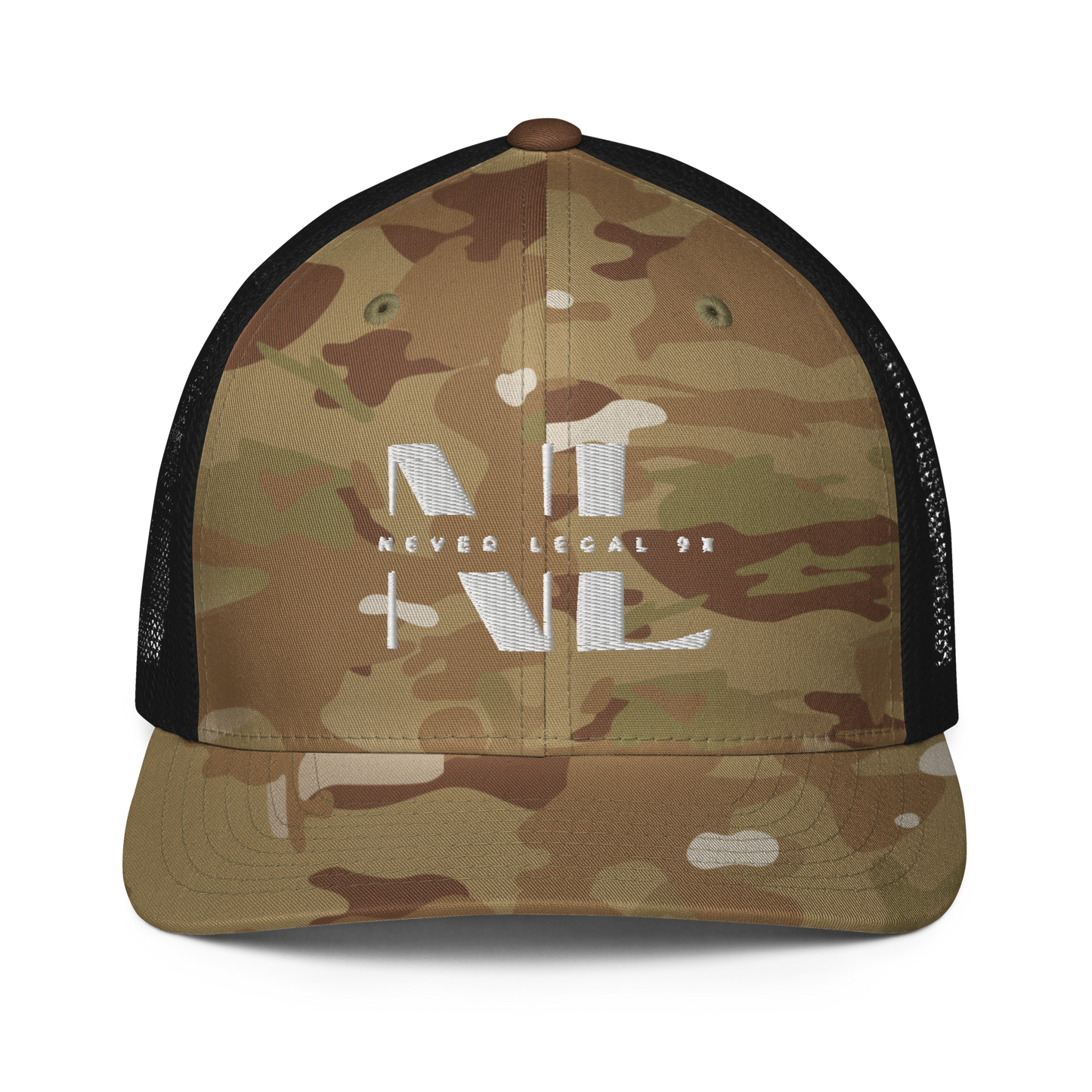 NEVER LEGAL 9X-Closed-back trucker cap