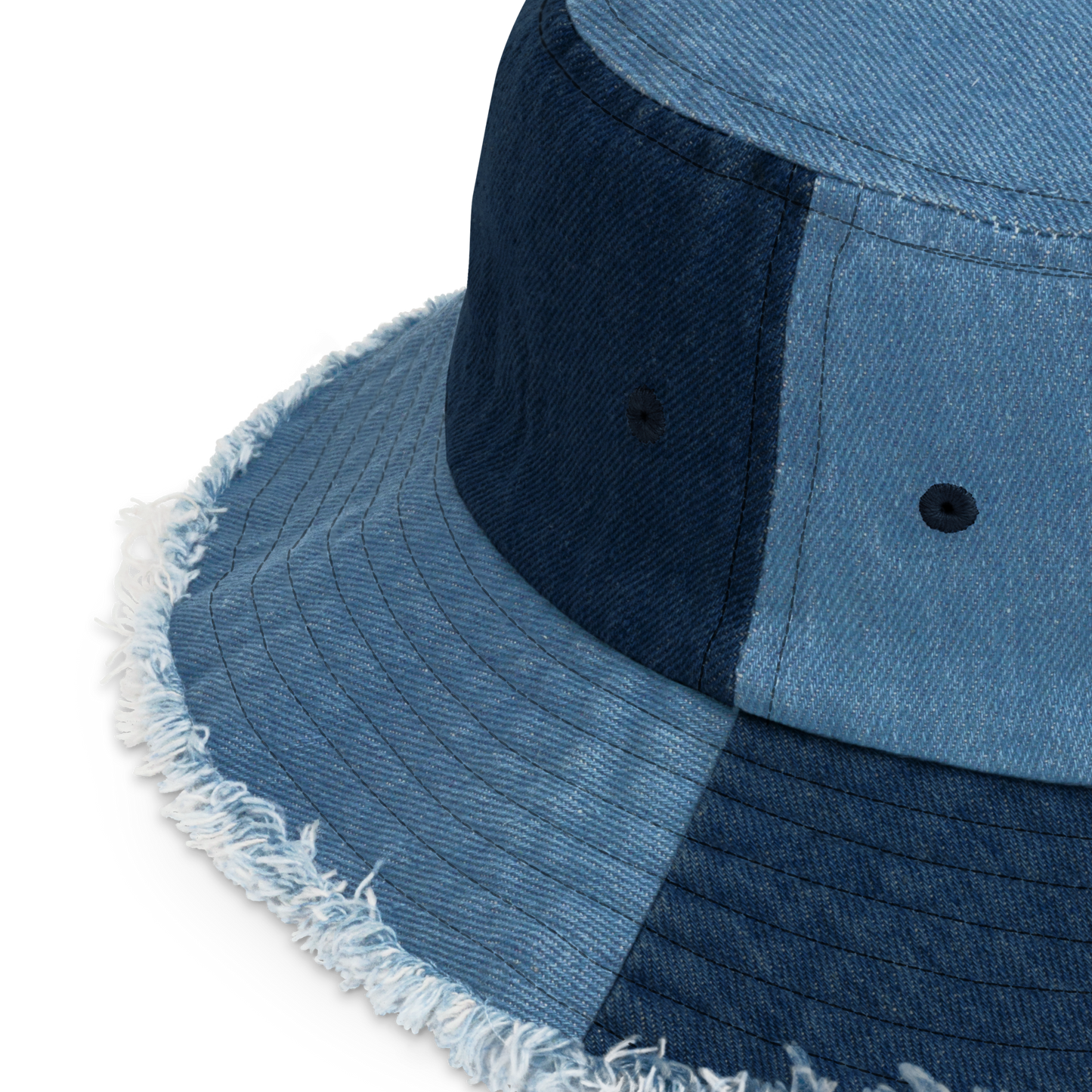 MAFIA-Kill and Collect-Distressed denim bucket hat