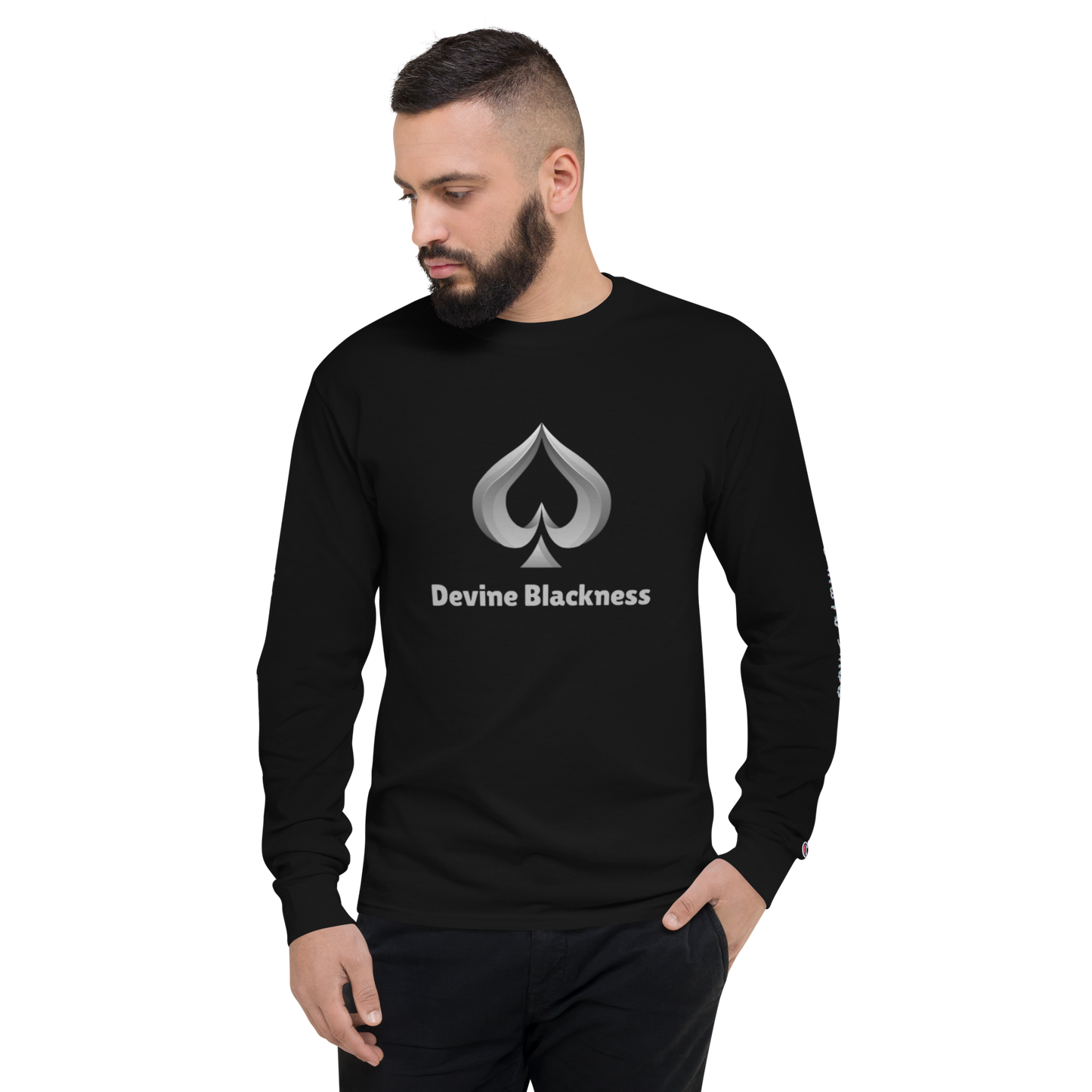 Devine Blackness-Men's Champion Long Sleeve Shirt