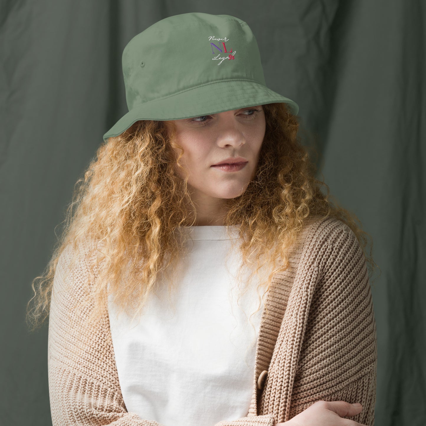 NEVER LEGAL 9X women's-Organic bucket hat