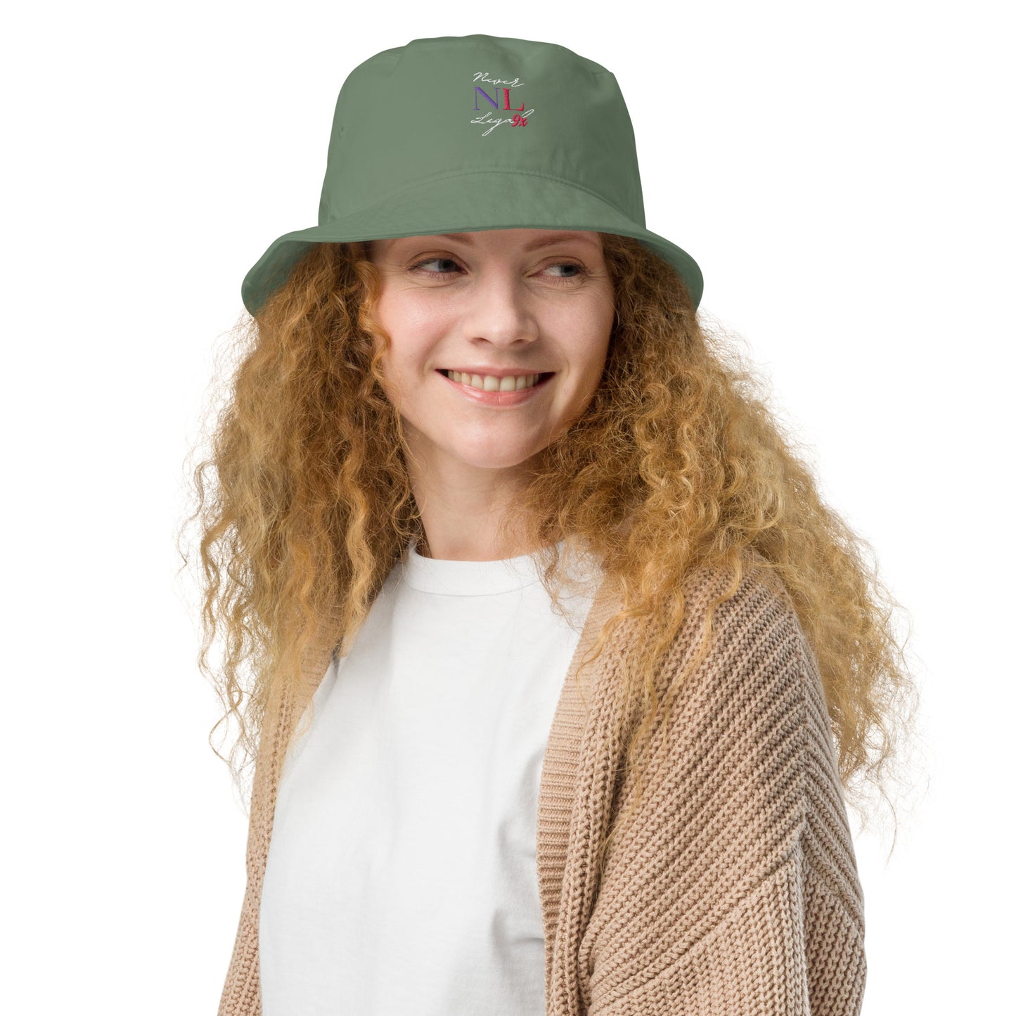 NEVER LEGAL 9X women's-Organic bucket hat